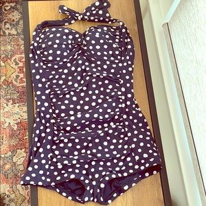 Anthropologie- retro women’s swimsuit